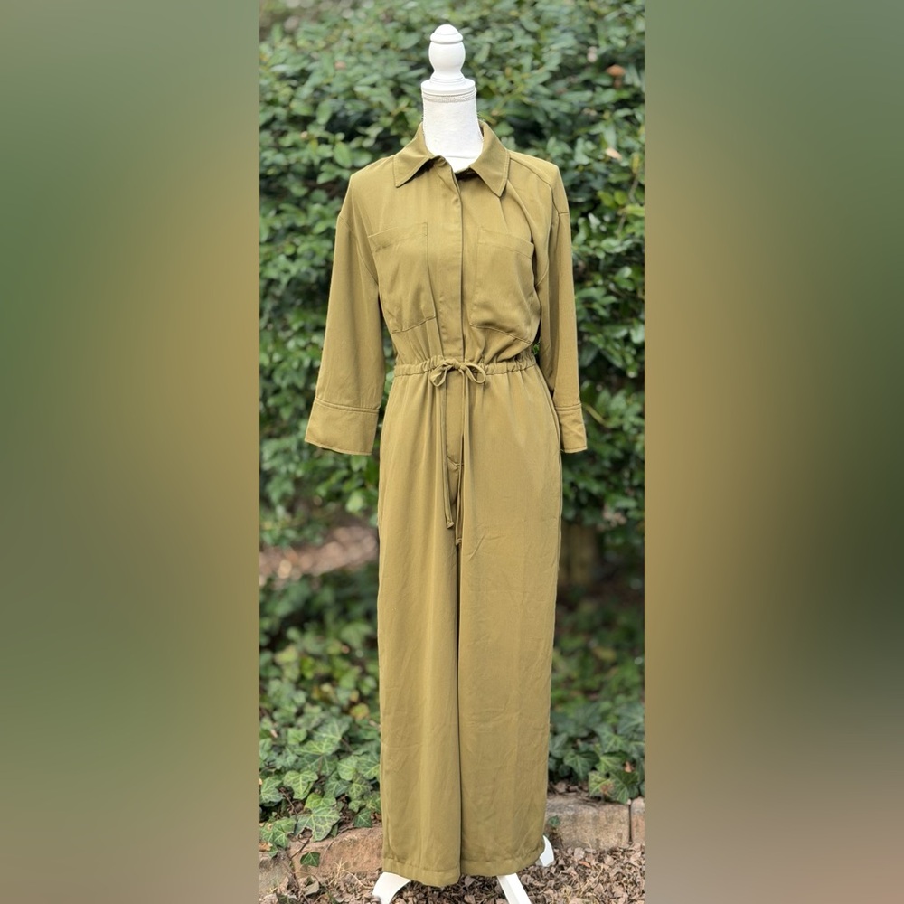 🦋Prologue Olive Wide Leg Jumpsuit